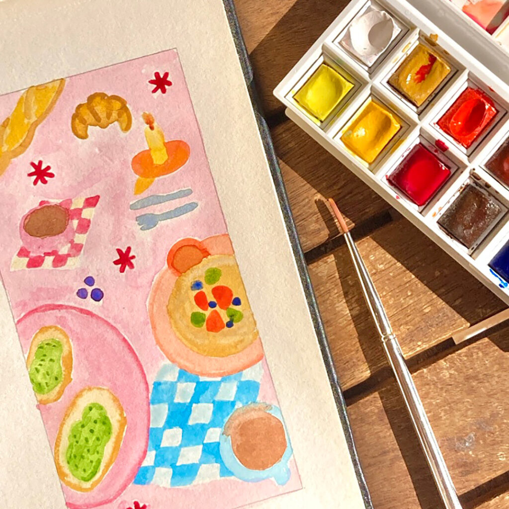 watercolor painting - eucacile