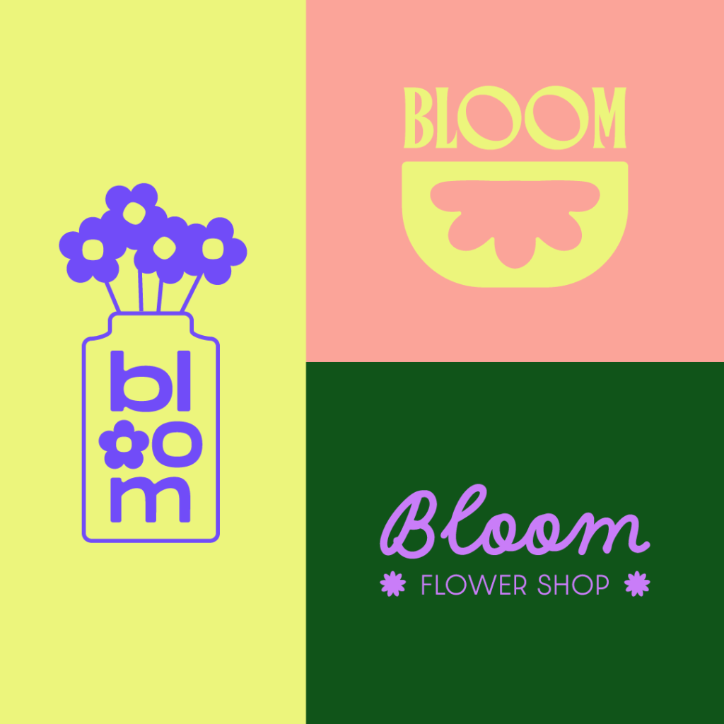 logo flower shop graphic design - eucacile